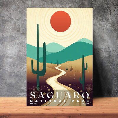 Saguaro National Park Poster, Travel Art, Office Poster, Home Decor | S3 - image3